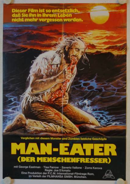 Antropophagus original release german movie poster